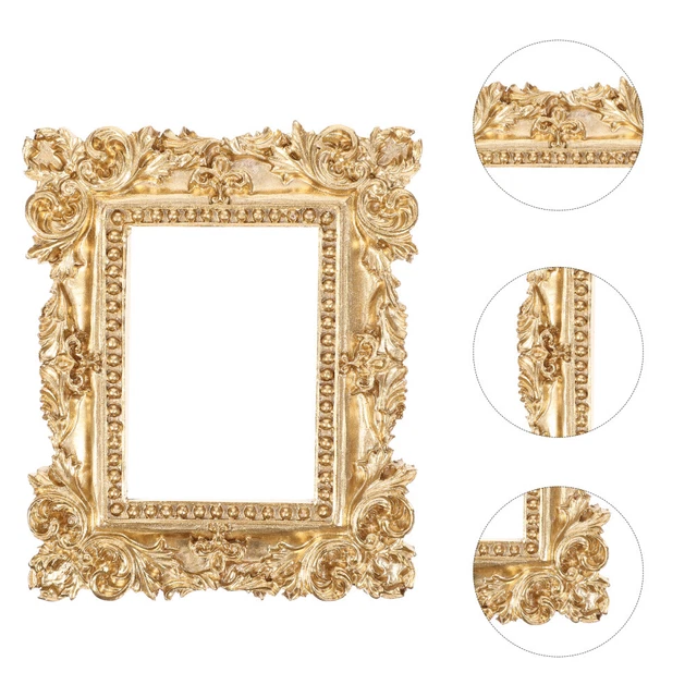 2 Pcs victorian photo frames Miniature Photograph Frame Resin