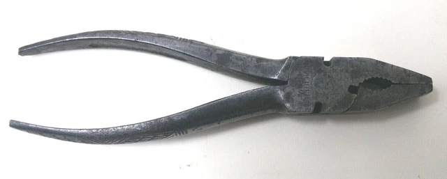 Vintage Kraeuter 1841-6 1/2 Triple Slot Cutters Button Pliers Jaws Serrated GC