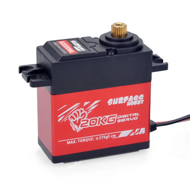 20Kg Digital RC Servo Metal Gear Extended for 1:8 RC Auto Car Boat Robot