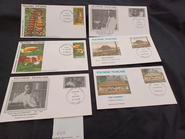 Lot 3 Enveloppes 1er Jour – Polynésie – Journée Mondiale Du Tourisme – Oblitérées