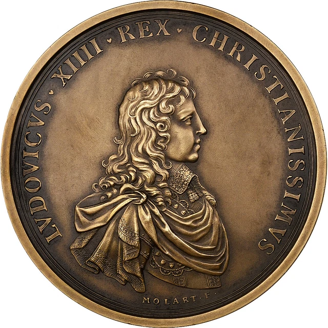 Médaille Commémorative LOUIS XIII - Le Val-de-Grâce Par Michel Molart (1638) - Bronze SUP/FDC