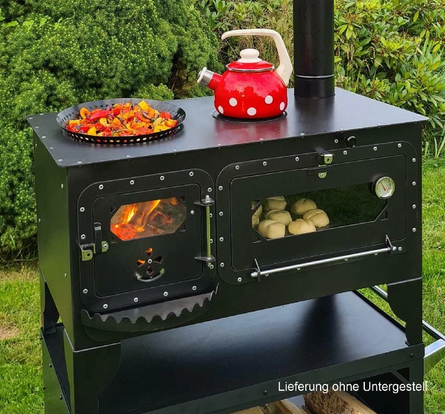 XL Pizza-/Brotbackofen "Elise XL" Gartenküche Holzbackofen Outdoor-Herd  ...