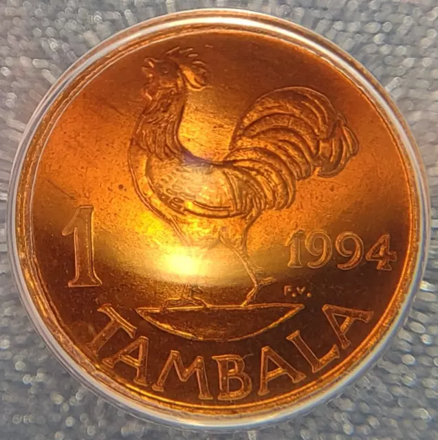 1994 Malawi Tambala KM# 7.2a ANACS MS 64 Very Beautiful and Rarely Graded