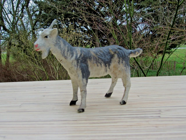 Ancien Santon De Crèche Devineau - Chèvre Taille 3 - Provence Vintage