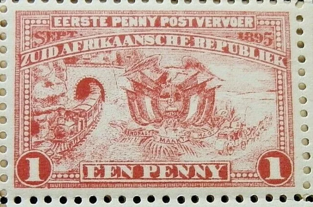 SOUTH AFRICA - TRANSVAAL 1895 SG215c 1d. INTRODUCTION OF PENNY POSTAGE  -  MNH