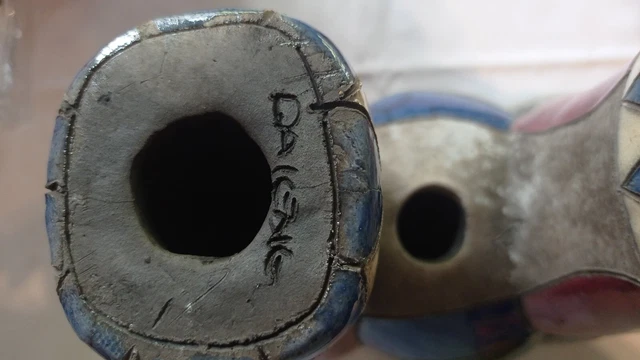 *RAKU POTTERY*HAND MADE IN SOUTH  ELEPHANT traumhaft schön signiert 2