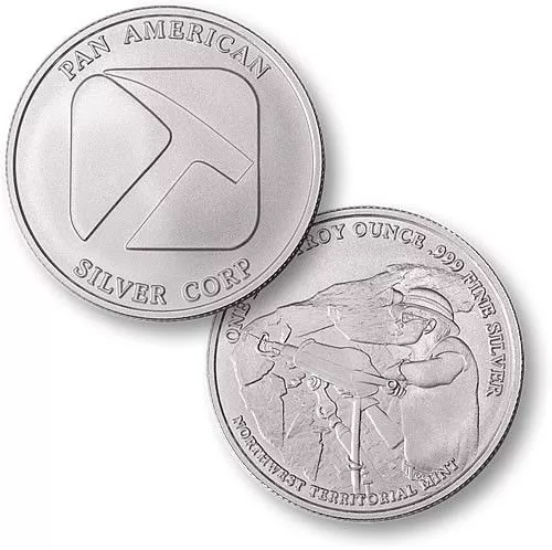 Usa Pan America / Minenarbeiter / Bergbau - 999 Silber - Medaille - Silberbarren