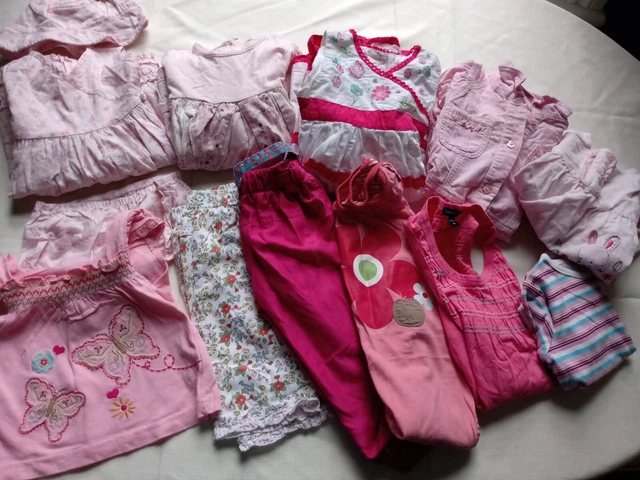 Baby Girls 3-9 months bundle Pink Floral M&S John Lewis Zara Next Mothercare 4