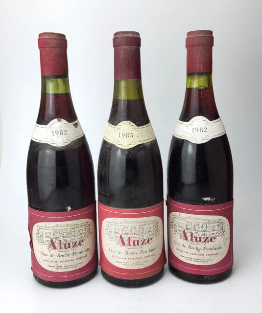 3 bouteilles Clos de la Roche - Pendante - Robert Piot 1982 et 1985 - 75cl