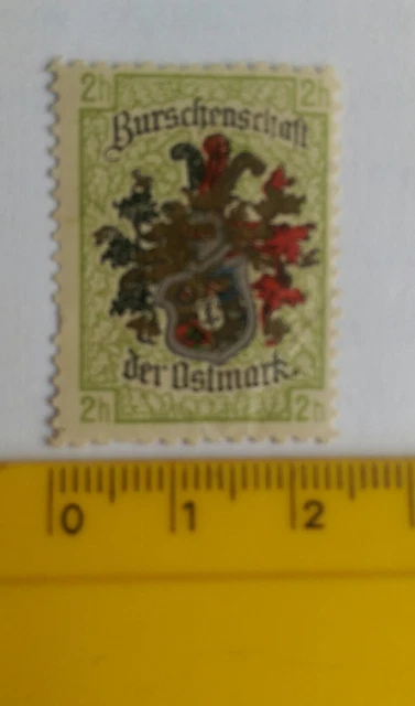 Studentika Briefmarke Burschenschaft der Ostmark