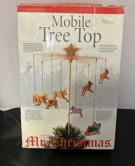 MR. CHRISTMAS FLOATING animated spinning Christmas tree top topper