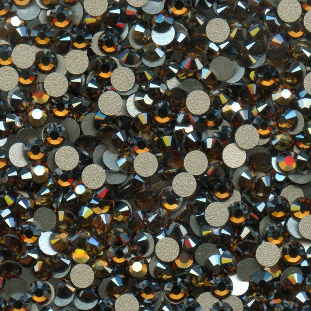 2028 SS12 TY *** 70 STRASS SWAROVSKI FOND PLAT 3,1mm TOPAZ SATIN F