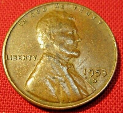 1953 S Lincoln Wheat Cent - G Good to VF Very Fine