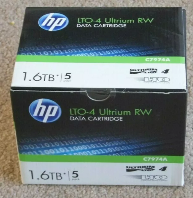 Data Cartridge - Hp Lto-4 Ultrium Rw - C7974A - 1.6Tb - New