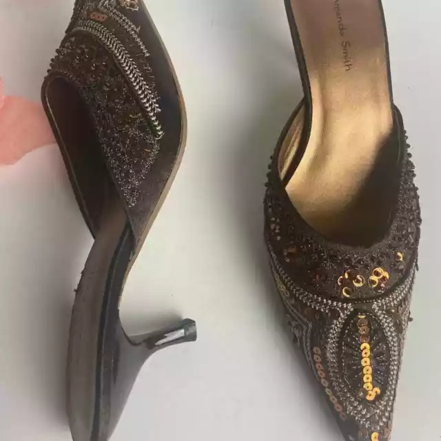 AMANDA SMITH Bronce Clogs Shoes Size 6.5M