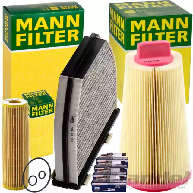 MANN FILTER INSPEKTIONSPAKET passend für MERCEDES W/S204 C180 C200 KOMPRESSOR