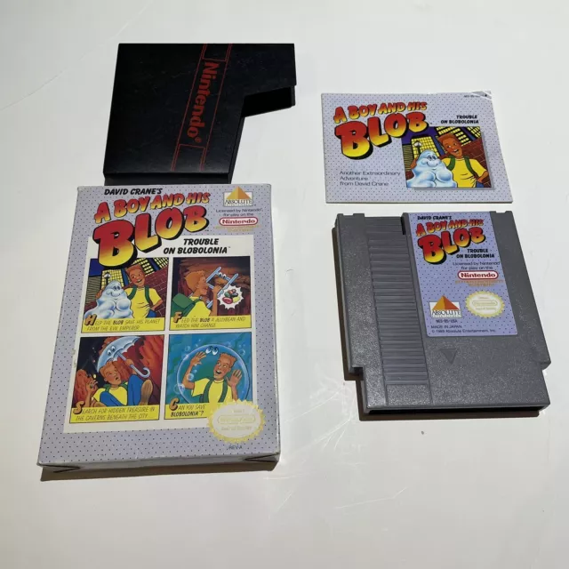 A Boy and his Blob: Trouble on Blobolonia (Nintendo) NES - CIB COMPLETE - Tested