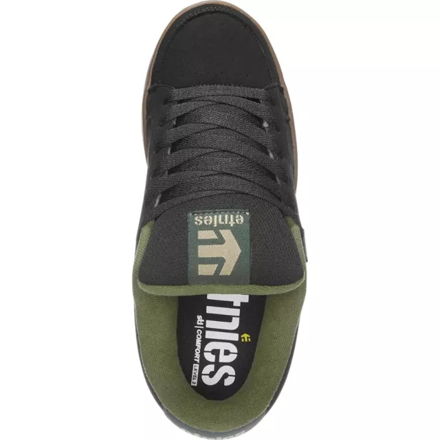 Etnies Kingpin Black Green Gum Mens Skate Shoes 2