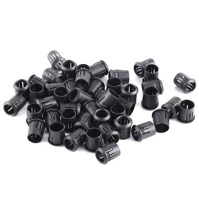 10mm LED 50Pcs Lamp Socket Diode Holder Nylon Black Clips Bezel Mount Useful