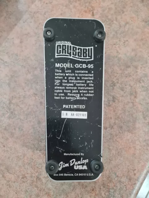 Dunlop CB95 Cry Baby Wah Pedal - The original Wah