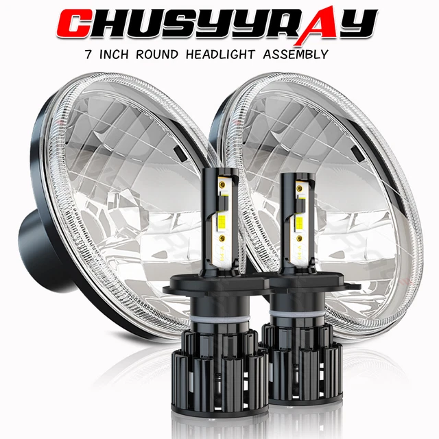 Mini Classic 7 Inch Headlight Conversion Kit – RHD, Halogen With H4 Bulb, No Pilot Light