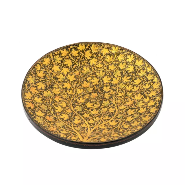 A Persian Vintage Lacquer Charger Plate