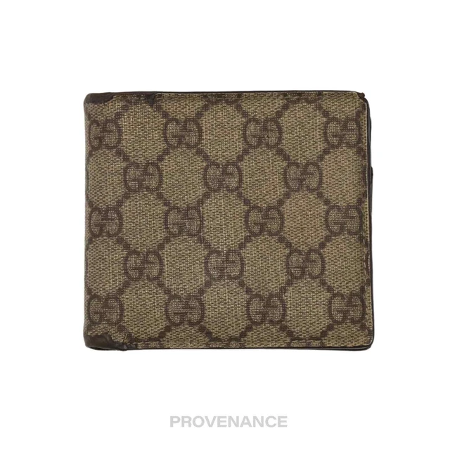 🔴 Gucci GG Supreme Canvas Bifold Wallet