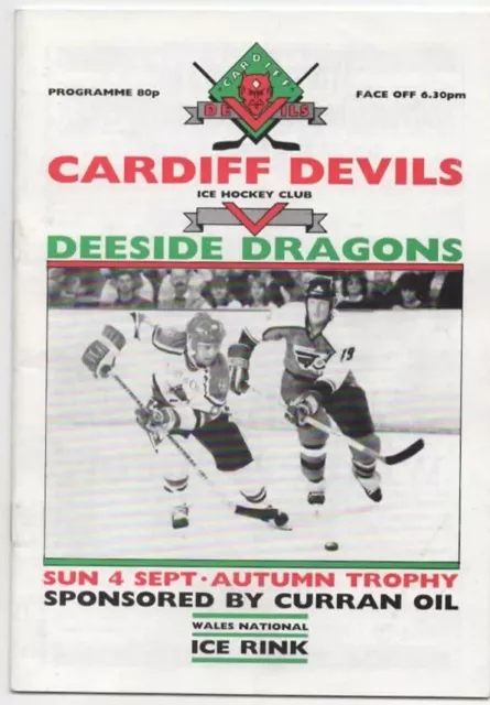 Sep 88 CARDIFF DEVILS v DEESIDE DRAGONS Autumn Cup