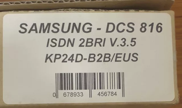 Scheda Centrale Telefonica Samsung Dcs816 nuova isdn 2 bri