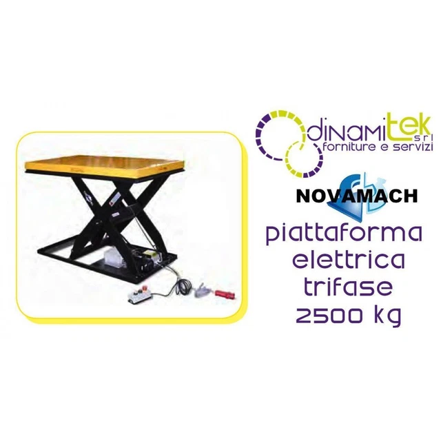 Npf250E Piattaforma Elettroidraulica Trifase Portata 2500 Kg Novamach Dimensioni