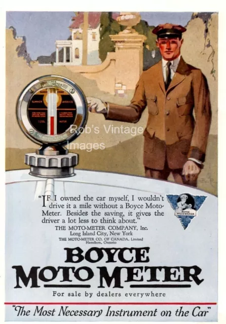 1913 Boyce Moto Meter Car Vintage Car Art Print Ad Poster