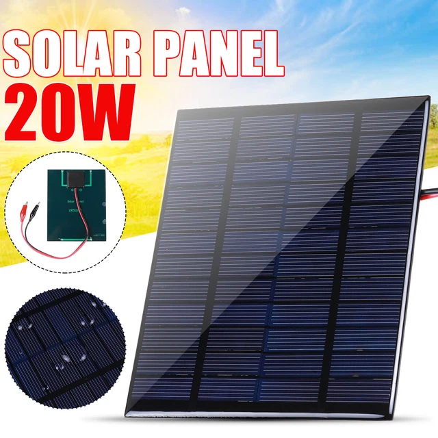 1PCS 20W Panneau Solaire Kits 12V Chargeur Batterie Pour Caravan Boat