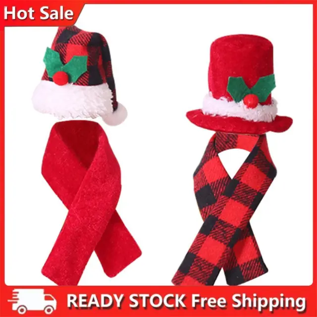 Sciarpa decorazione creativa natalizia tuta cappello vino rosso set bottiglie forniture hotel