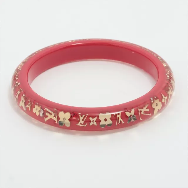 LOUIS VUITTON Bracelet Bangle Inclusion Pink inside diameter 6cm(2.3in) No  BOX