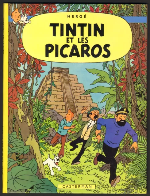 VENTE Hergé Lot 280 Tintin et les Picaros EO 1976 très rare exemplaire dos rond