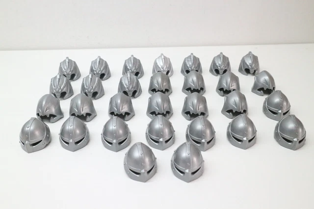 Lot De 5 Casques PLAYMOBIL Pour Chevaliers Médiévaux - Croisés, Templiers - Pièces Détachées