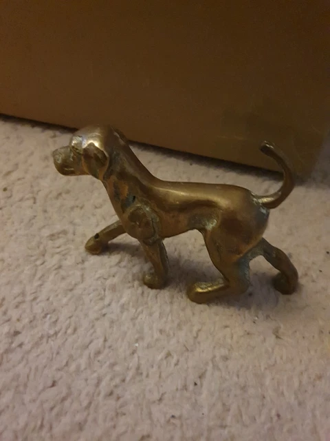 Brass Dog Figure Ornament Animal