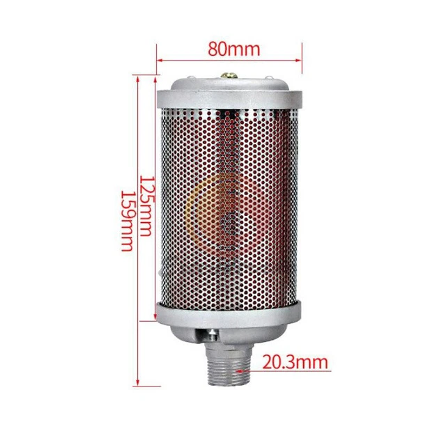 Silencieux Échappement XY-05 pour Compresseur Sécheur Diaphragme Pompe à Vide
