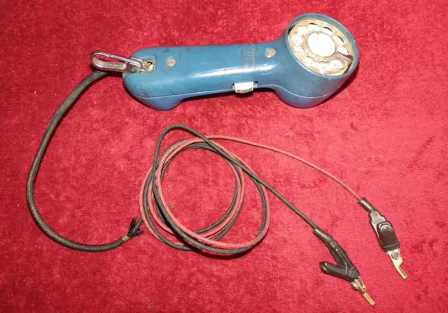 Vintage Western Electric Bell Systems Rotary Dial Hand Set Lineman Test Tool