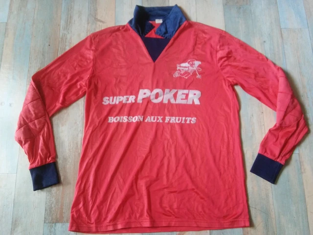 Maillot Vintage Joker Poker – Longues Manches #9 (taille 2 / S) Homme