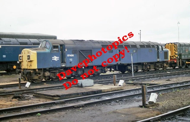 ORIGINAL 35MM Slide Diesel Steam Train Engine Railway 97406 Tyseley 