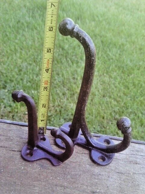 Antique Vintage Cast Iron Wall Hanger Brackets Farm Primitive Barn Hardware