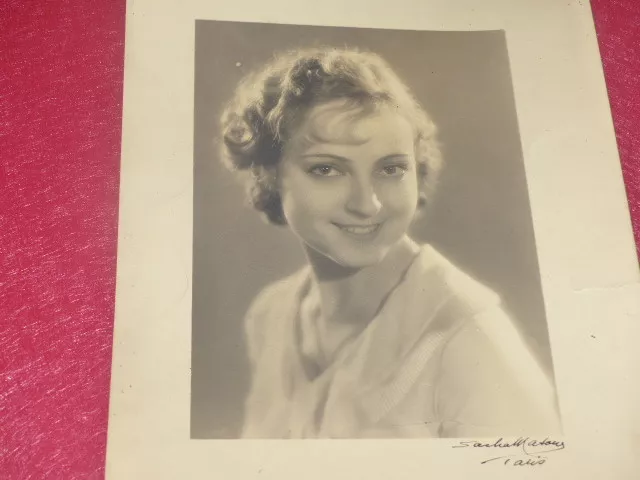 Fondo Germaine Roger Vintage Foto Firmada Sacha Masour Aprox 1930 Operette'