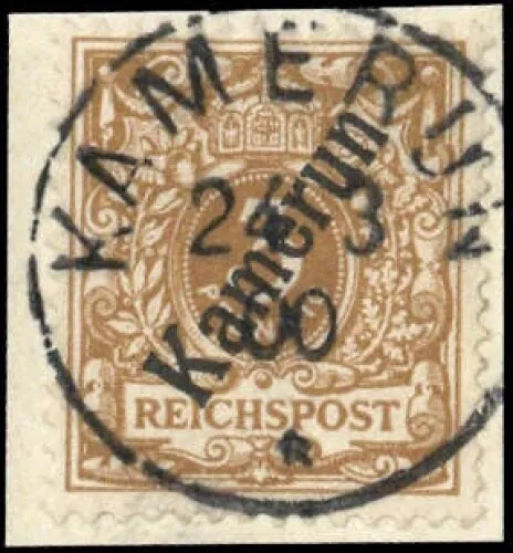1897, Deutsche Kolonien Kamerun, 1 b PF I, Briefst. - 1733983