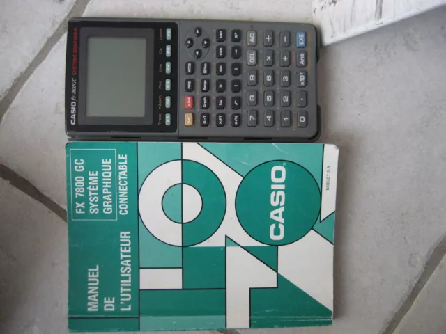CALCULATRICE CASIO FX 7800gc manuel EUR 15 00 PicClick FR