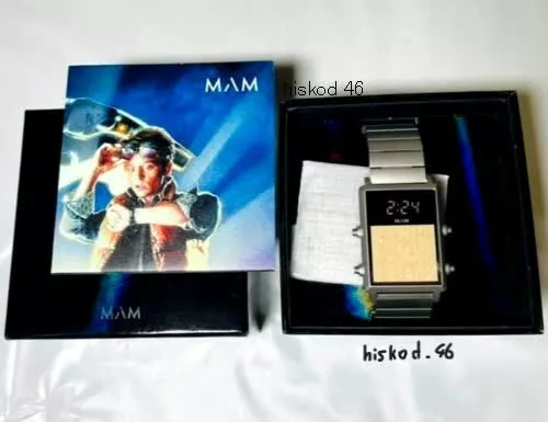 MAM × BACK TO THE FUTURE Watch BTTF 090 35th Anniversary Limited Edition Silver