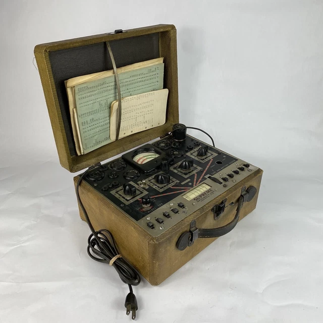 Supreme Instruments Corp. MODEL 589 Tube Tester “ Powers On “ Read Description