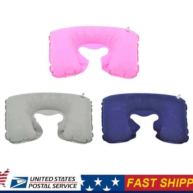 Inflatable U Shaped Pillow Car Head Neck Rest Air Cushion for Travel