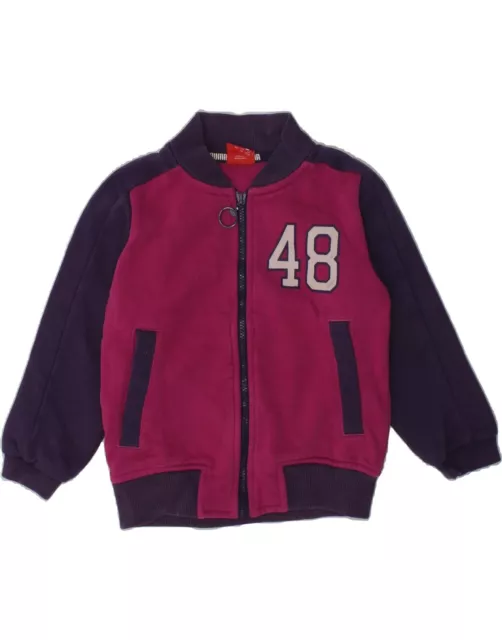 PUMA Baby Boys Tracksuit Top Jacket 18-24 Months Pink Colourblock Cotton AM13