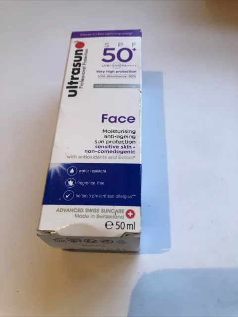 Ultrasun Visage Anti-âge Protection Solaire SPF 50+ 50ml